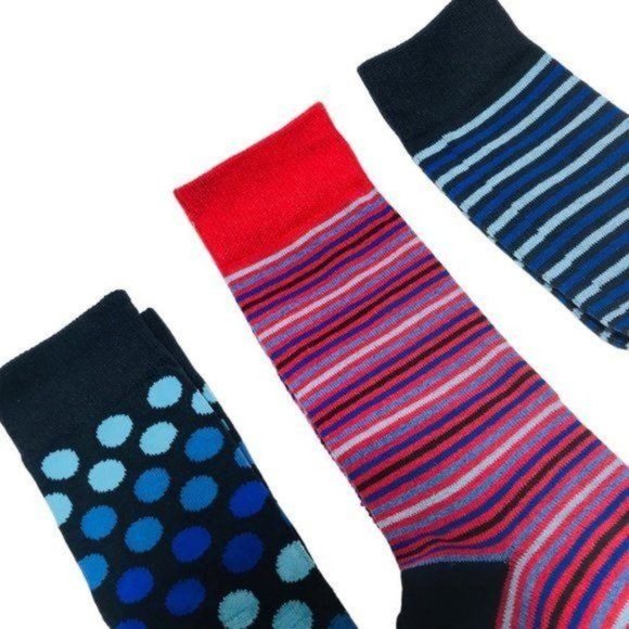 CARNABY SOCK CO W1 London Striped Men's Socks - 3-Pack Gift Set (Size 8-12) - Picture 2 of 6